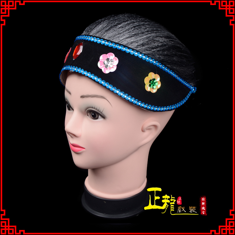 唐山老旦媒婆穷老太婆假发套 老旦头套